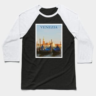 Venice Travel Poster Baseball T-Shirt